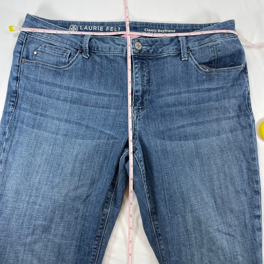 Laurie Felt Classic Boyfriend Jeans Vital Stretch Blue Size 14 Women's Denim - Picture 7 of 7
